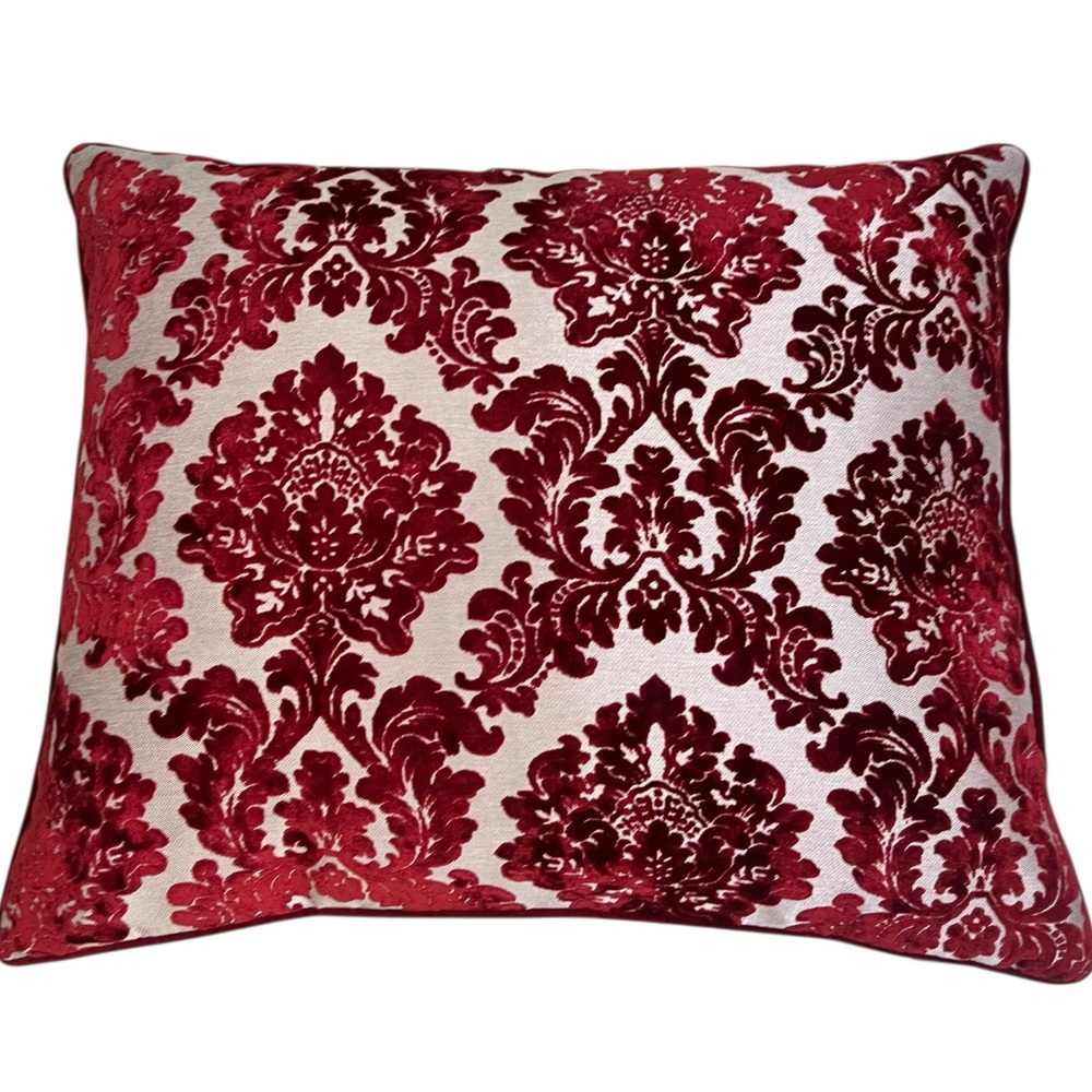 Rodeo Home Luxury Throw Pillow Large Cut Velvet Damask Georgina Down Filled
